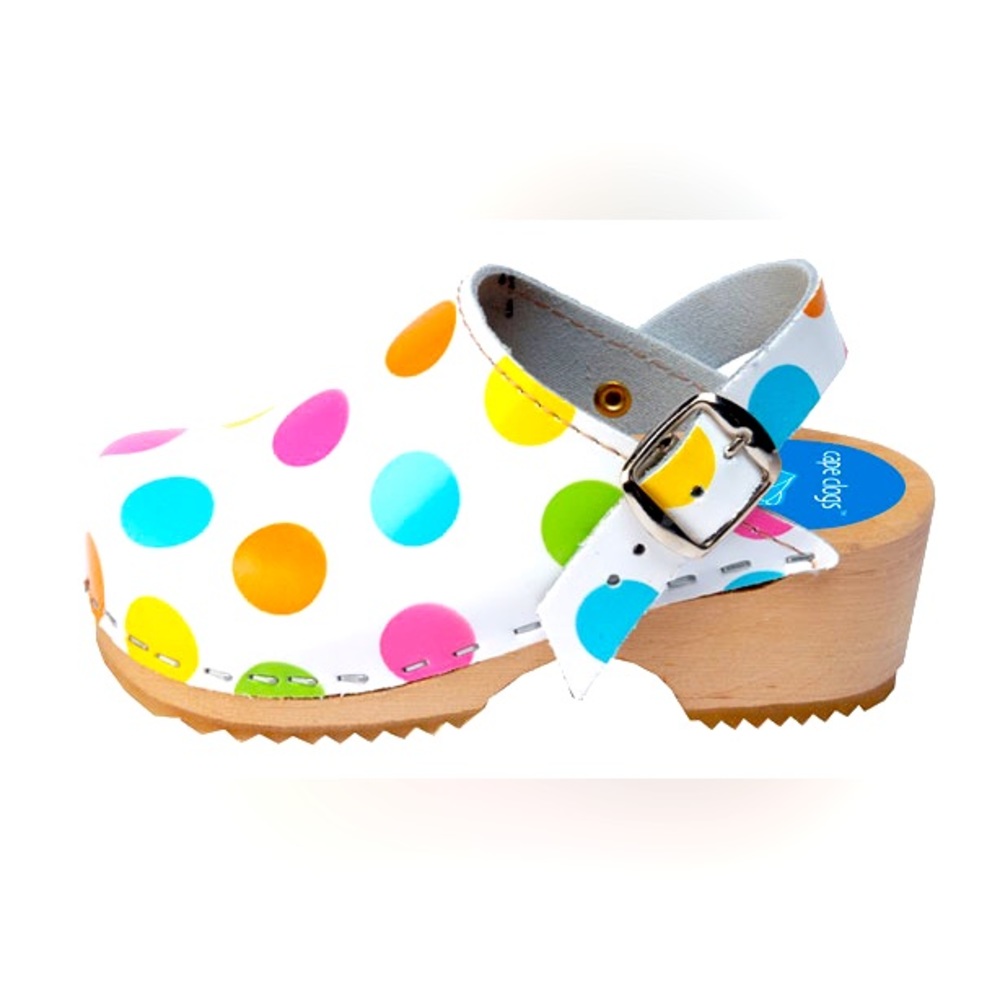 Cape Clogs Pastell Dot Clogs